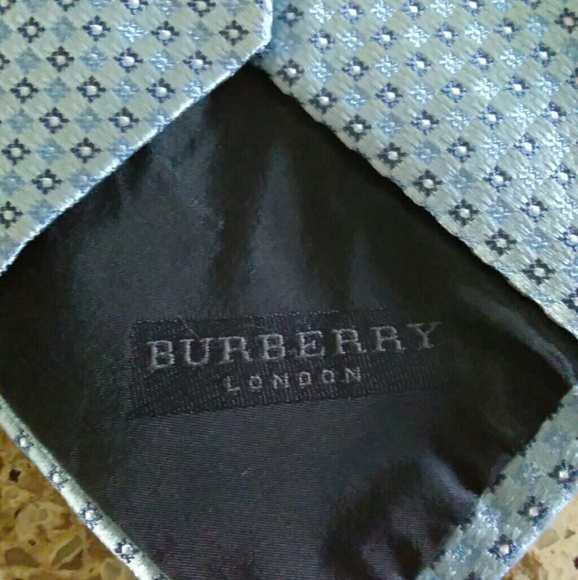 Burberry london light blue geometric tie - Picture 3 of 4